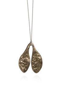 Quarry Small Leaf Pendent - Bronzo
